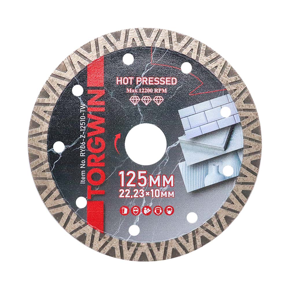 Mainit na pinindot na v-hugis na brilyante saw blade pro