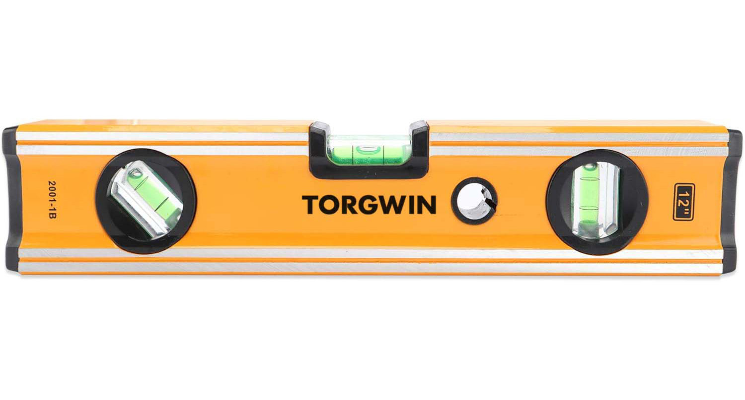 TG 12 Inch Spirit Level, Heavy Duty Aluminum Alloy Magnetic Level Tool