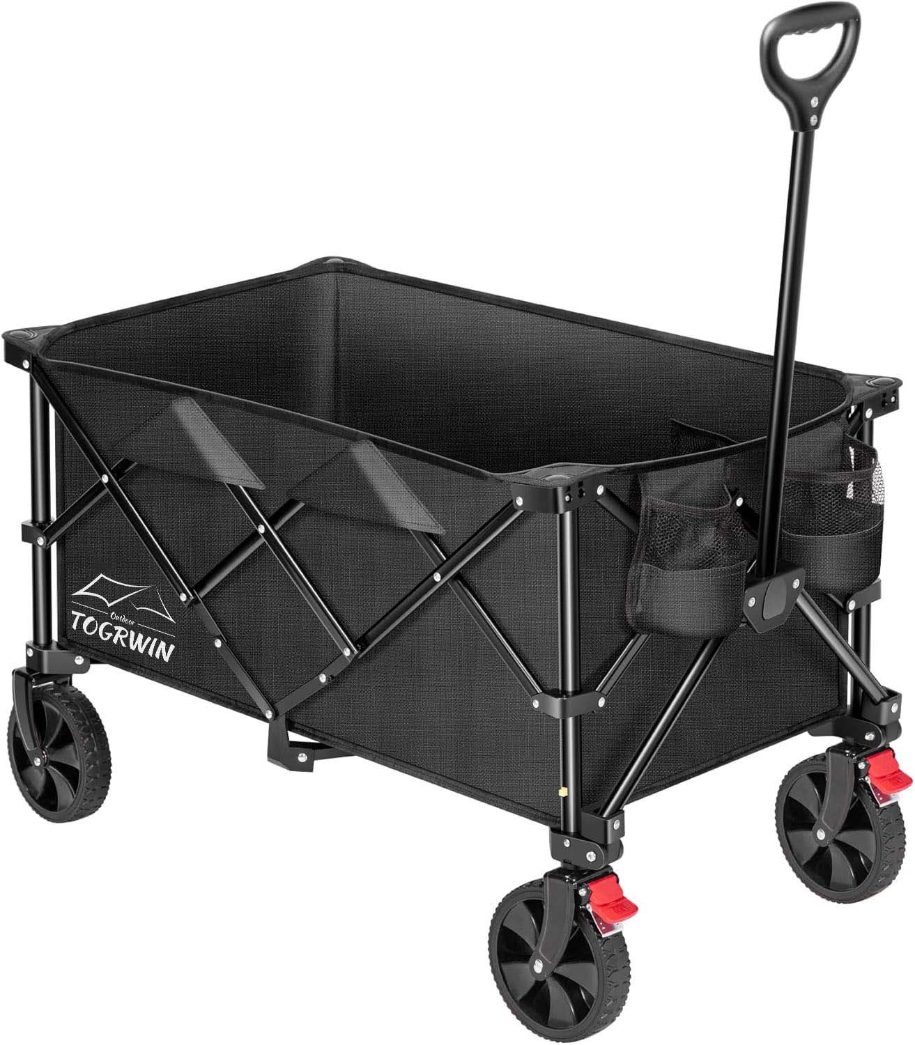 Torgwin 200l gumuho kariton 300lbs mabibigat na tungkulin natitiklop na utility hardin cart